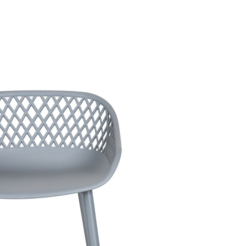 Elisa Plastic & Metal Barstool Gray