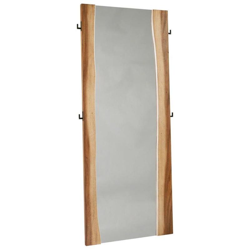 Winslow Standing Mirror Smokey Walnut And Coffee Bean