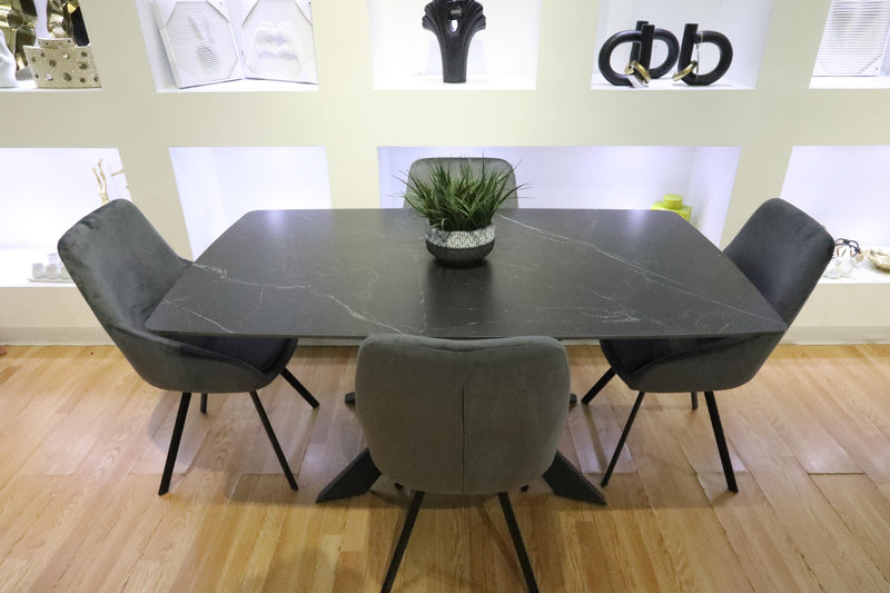 Dining - Elegant Modern Black Dining Set