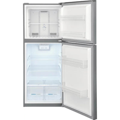 Top Freezer Refrigerator with 10.1 cu. ft. Capacity, SpaceWise® Energy Star Ceritfied: Brushed Steel