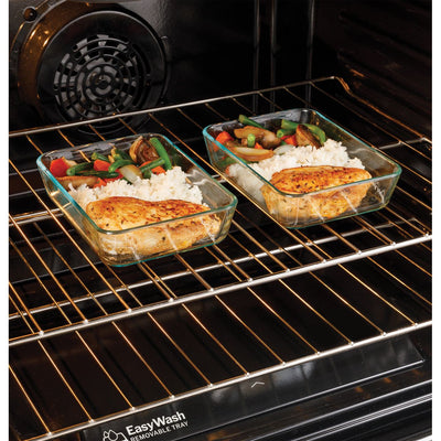 GE® 30" Slide-In Electric Convection Range with No Preheat Air Fry and EasyWash™ Oven Tray