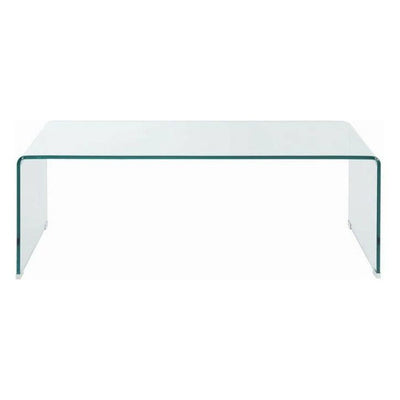 Coffee Table- Clear Glass - Casa Muebles