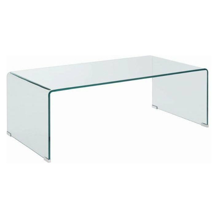 Coffee Table- Clear Glass - Casa Muebles